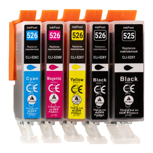Compatible PGI-525/CLI-526XL Canon Ink Cartridges – 1 Multipack