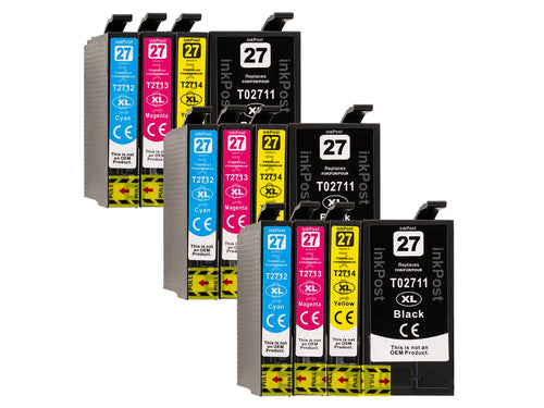 T27XL Cartouches d’encre compatibles Epson – 3 multipacks