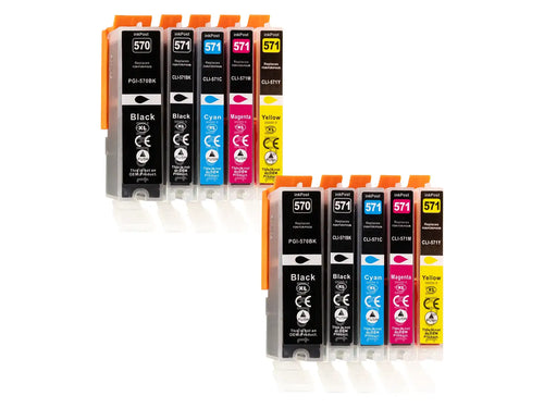 Compatible PGI-570/CLI-571XL Canon Ink Cartridges – 2 Multipacks
