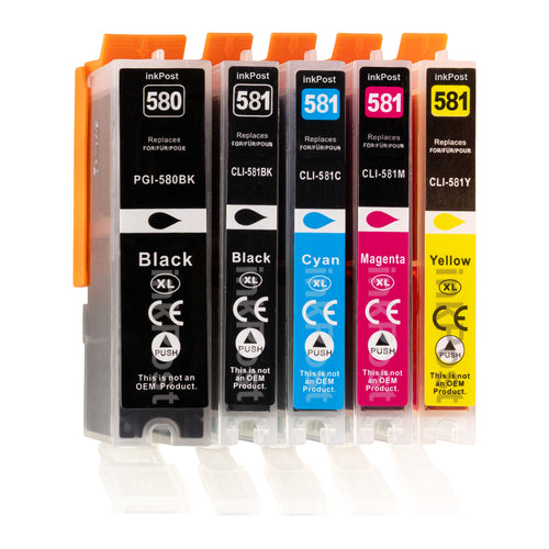 Compatible PGI-580/CLI-581XXL Canon Ink Cartridges – 1 Multipack