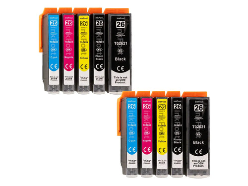 Compatible 26XL Epson Ink Cartridges – 2 Multipacks