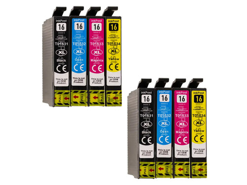 Compatible 16XL Epson Ink Cartridges – 2 Multipacks