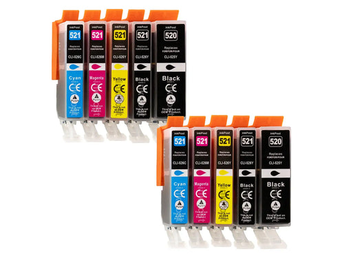Compatible PGI-520/CLI-521XL Canon Ink Cartridges – 2 Multipacks