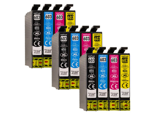 Compatible 603XL Epson Ink Cartridges – 3 Multipacks